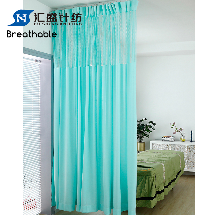 Partitions dividens Medical Privacy Mesh Polyester Cubicle Hospital Icu Velum Fabric For Bed Velum