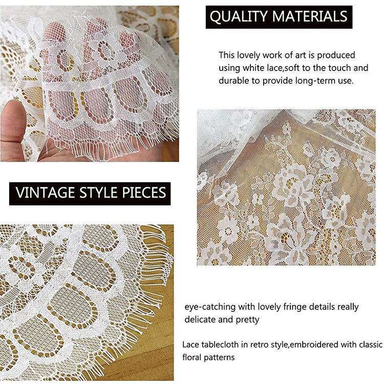 Leve album polyester simplex rectangulum cena nuptialis lace jacquard mensa vestimenta fabricae