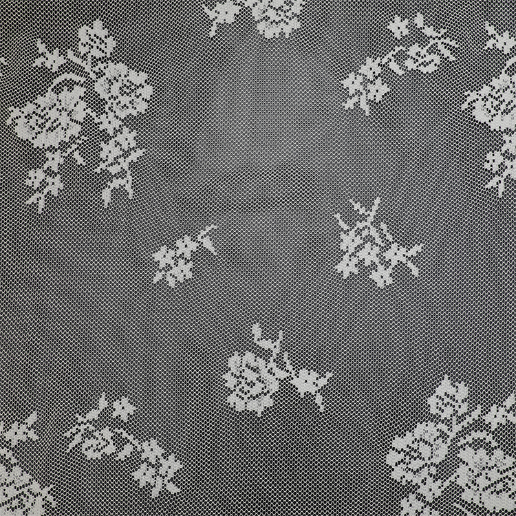 Eco-friendly White cheap rhoncus print jacquard Polyester Room voile cortina merae fabricae